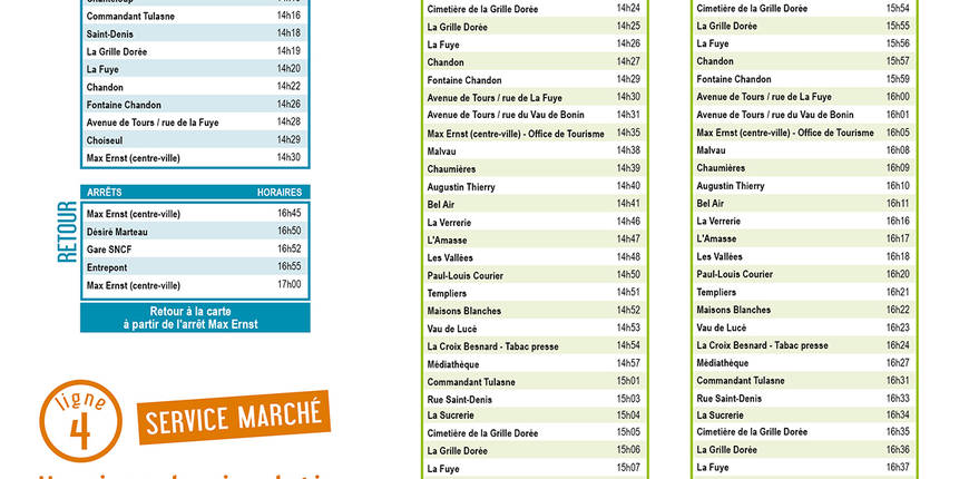 Nouveaux horaires du Bus à partir du 6 janvier 2020  Ville d'Amboise